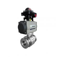 A Type Forged Pneumatic Sanitary Flanged Ball Valve